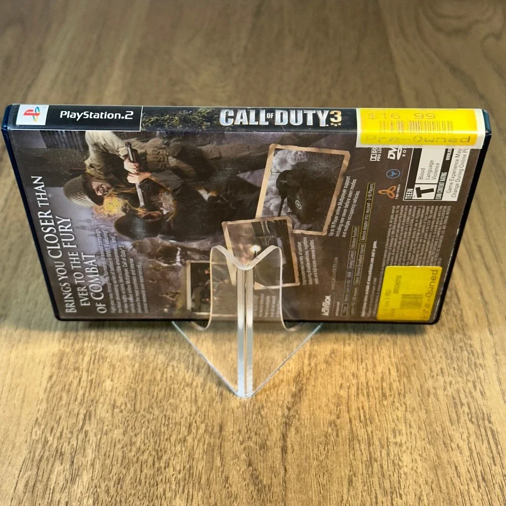 Activision Call of Duty 3 Video Game PS2 Black Good Special Edition WWII Shooter